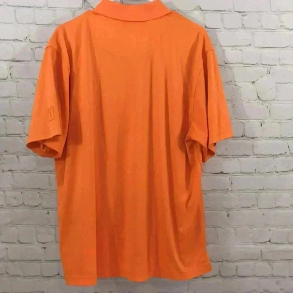 PGA Tour Men's Golf Polo Shirt Orange Size Large - Picture 2 of 6